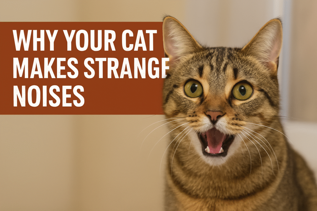 why your cat makes strange noises