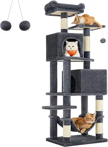 Cat Trees for Large Cats, FEANDREA 67-Inch Multi-Level Cat Tower