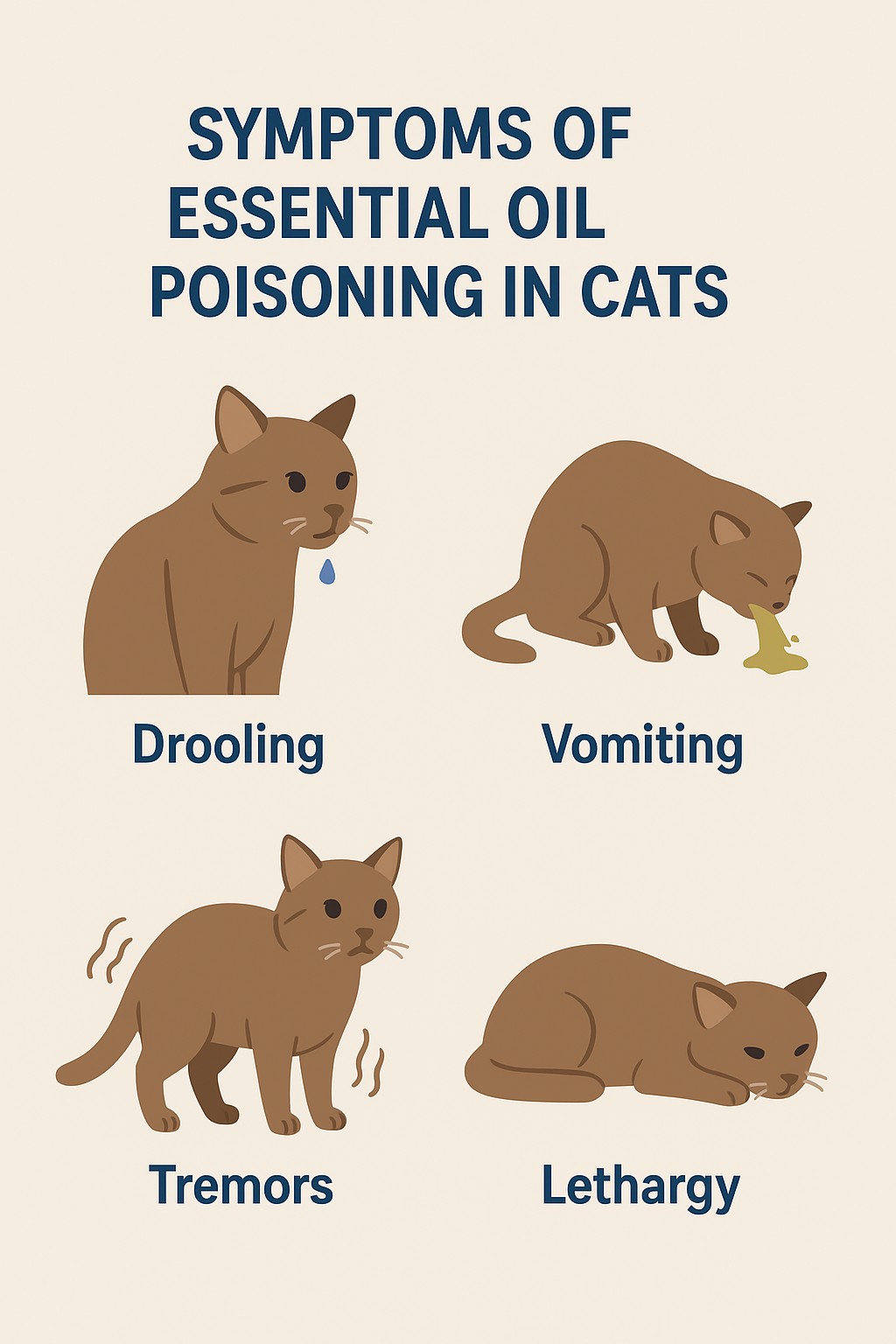 Symptoms of Essential Oil Poisoning in Cats