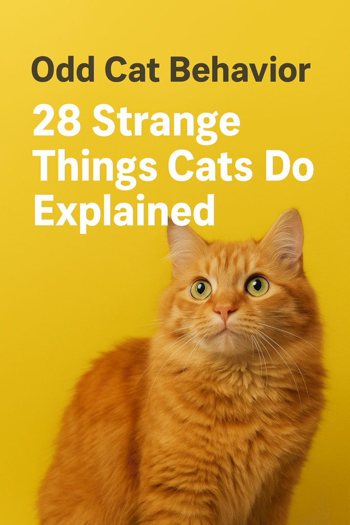 Odd Cat Behavior: 28 Strange Things Cats Do Explained