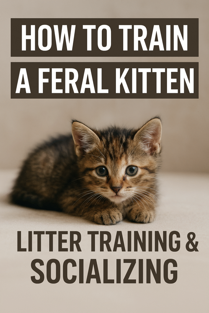 how to train a feral kitten