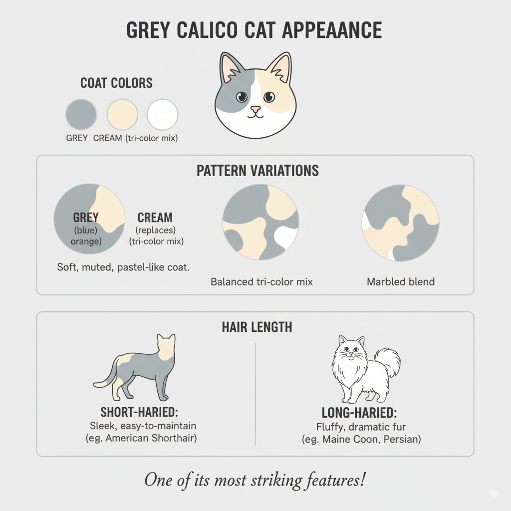 Grey Calico Cat Appearance