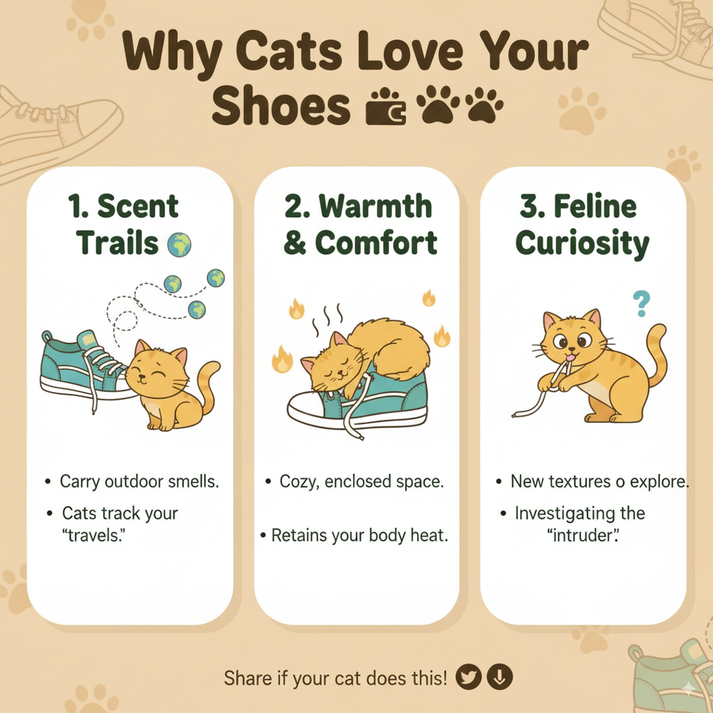 Cat Obsession With Shoes -  Catopedea