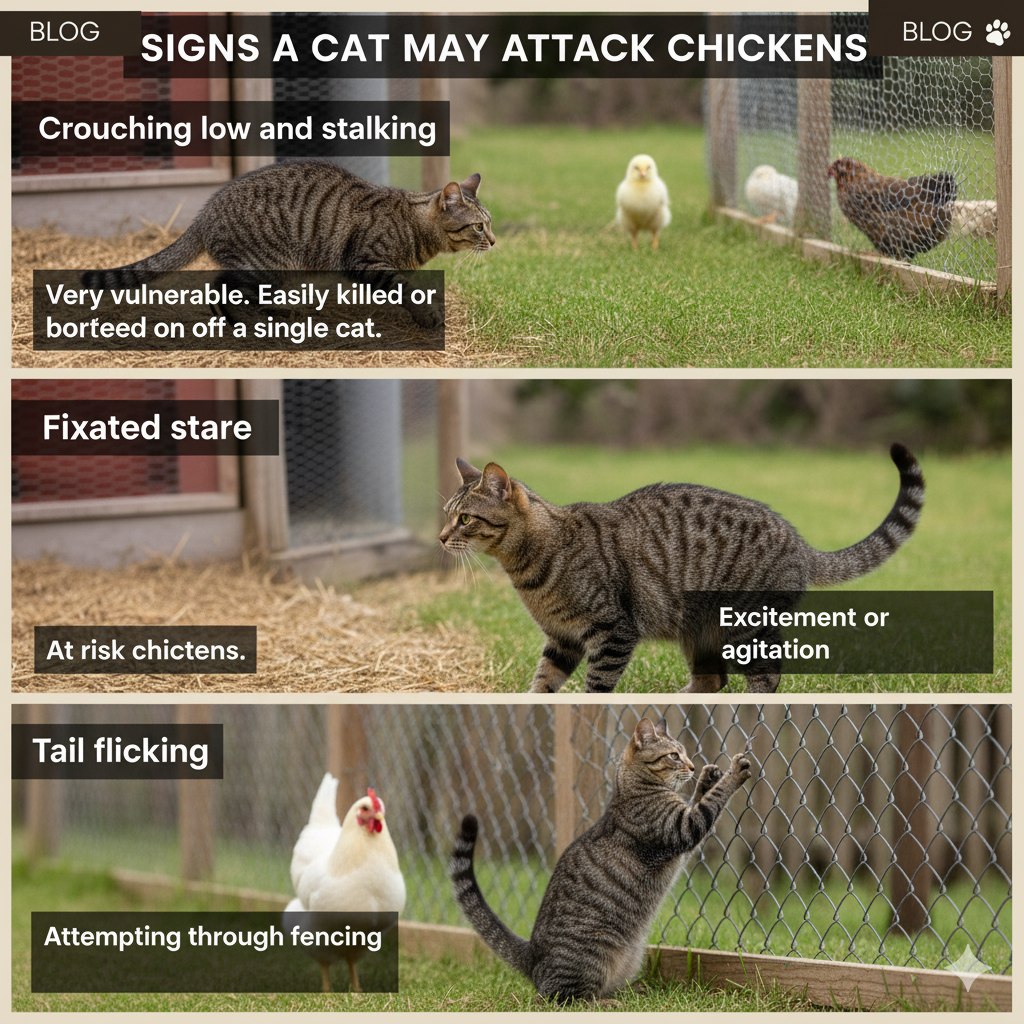 Signs a Cat May Attack Chickens
